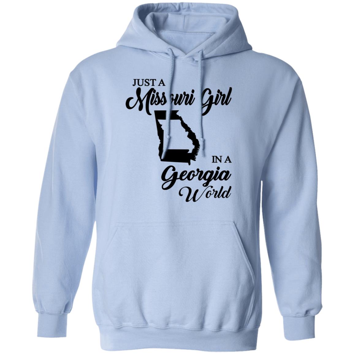 Just A Missouri Girl In A Georgia World T-Shirt - T-shirt Teezalo