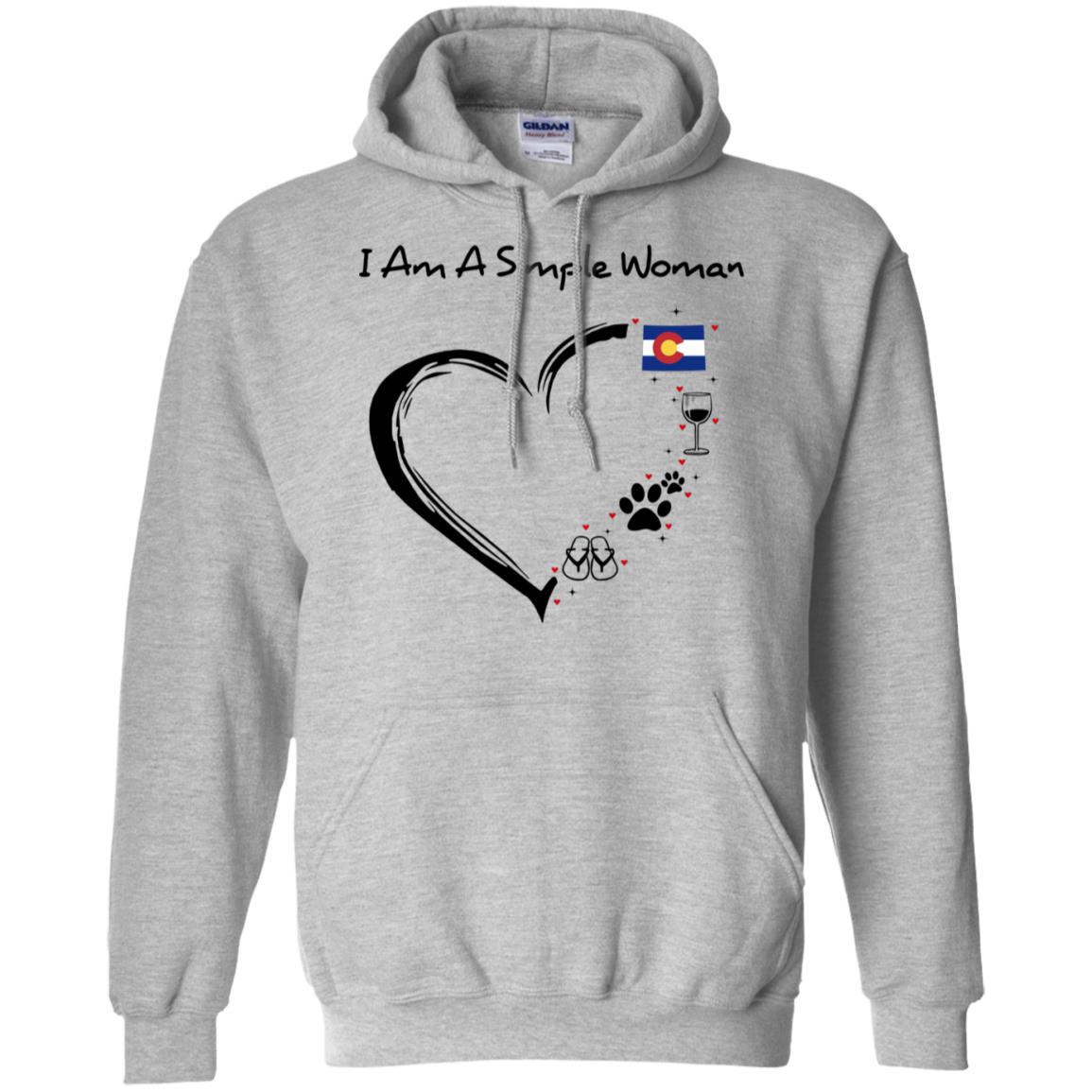 Colorado I Am A Simple Woman Hoodie - Hoodie Teezalo