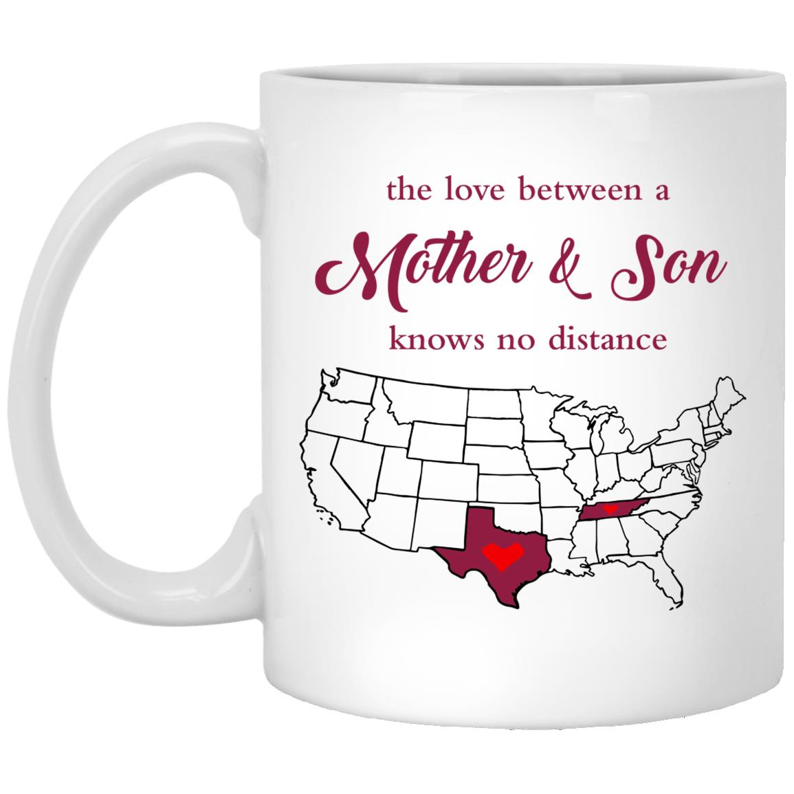 Tennessee Texas The Love Between Mother And Son Mug - Mug Teezalo