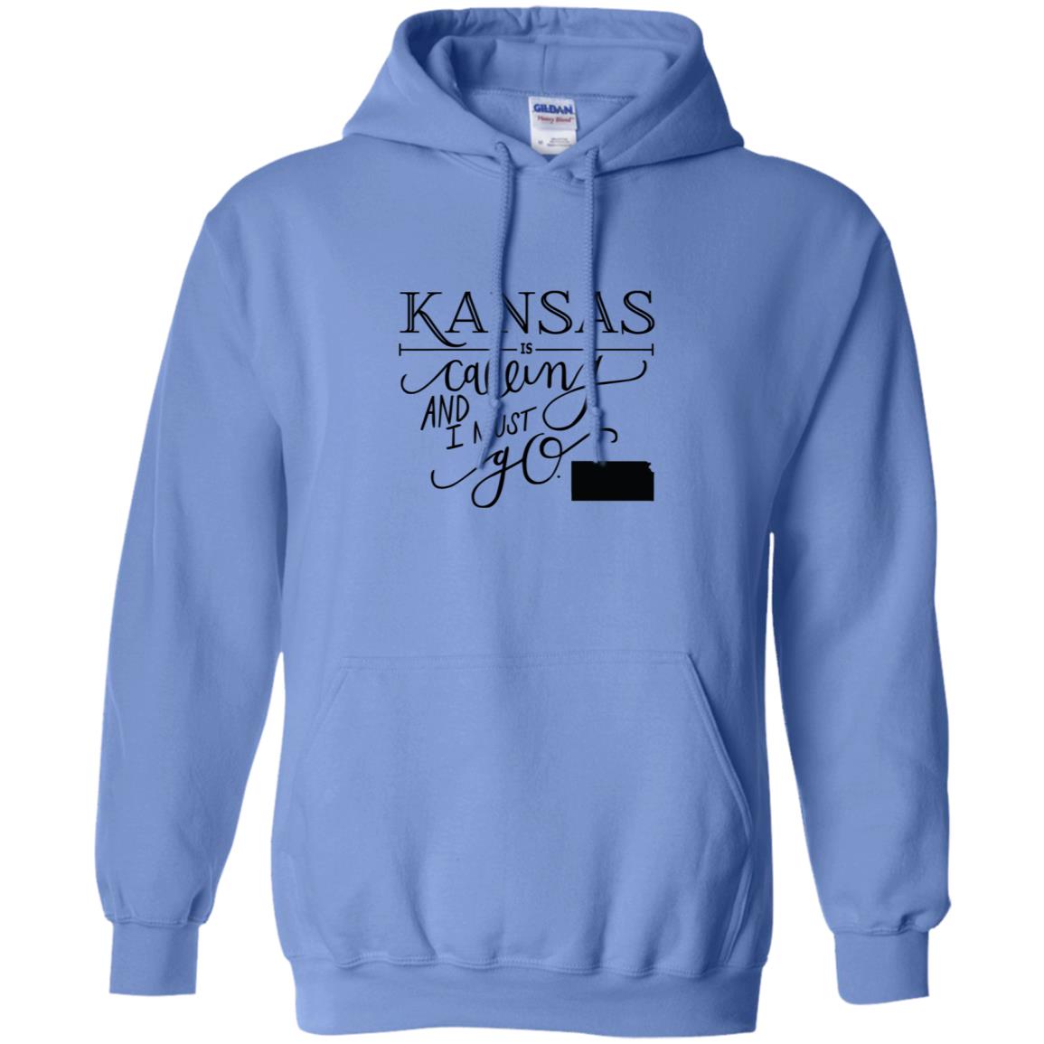 Kansas Is Calling I Must Go Hoodie - Hoodie Teezalo