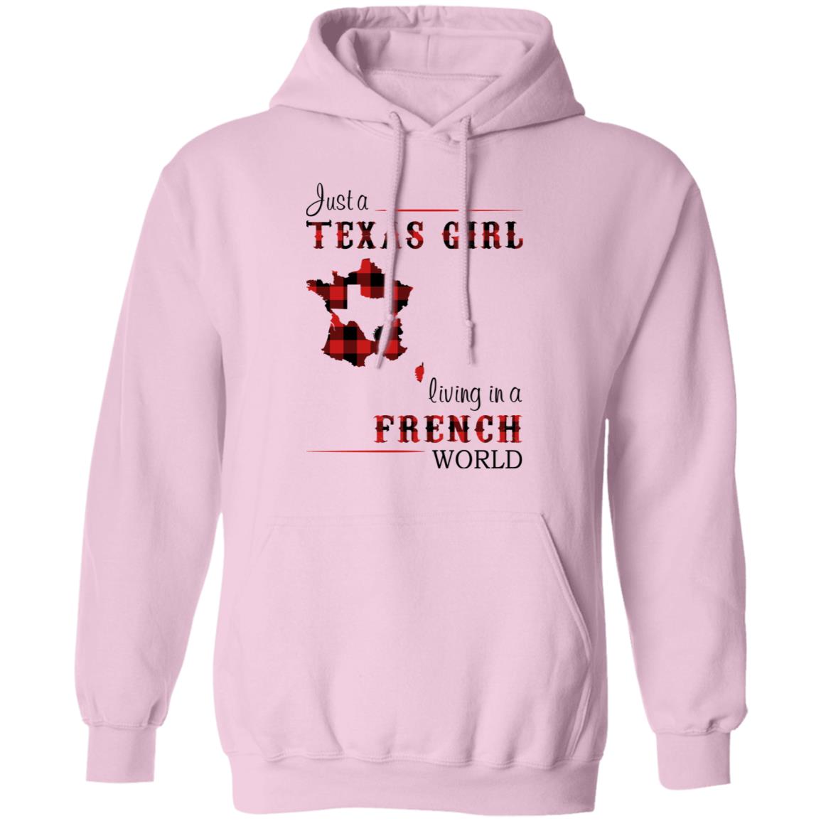 Just A Texas Girl Living In A French World T- Shirt - T-shirt Teezalo