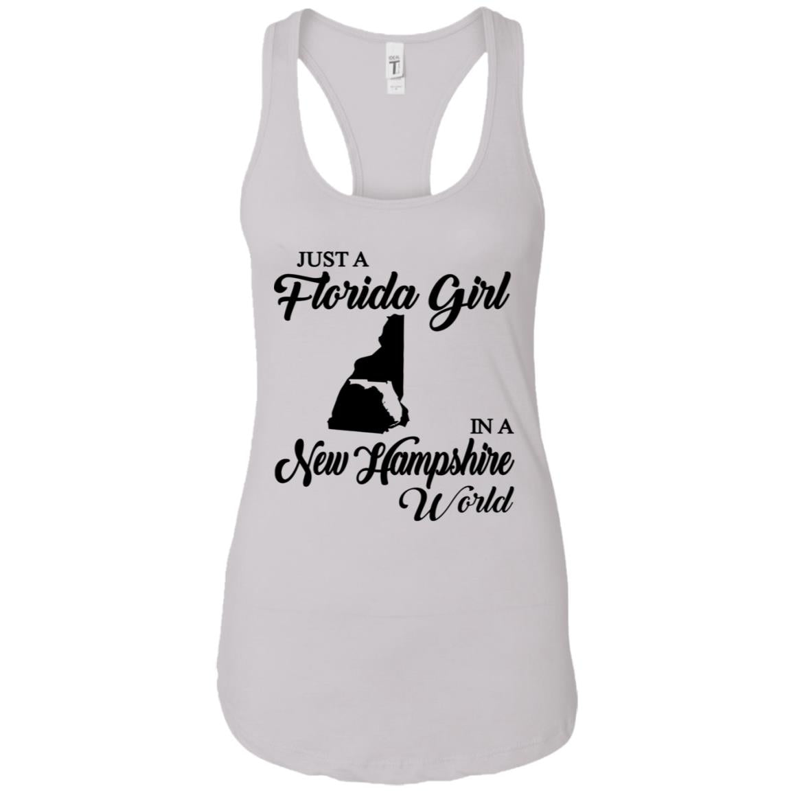 Just A Florida Girl In A New Hampshire World T-Shirt - T-shirt Teezalo