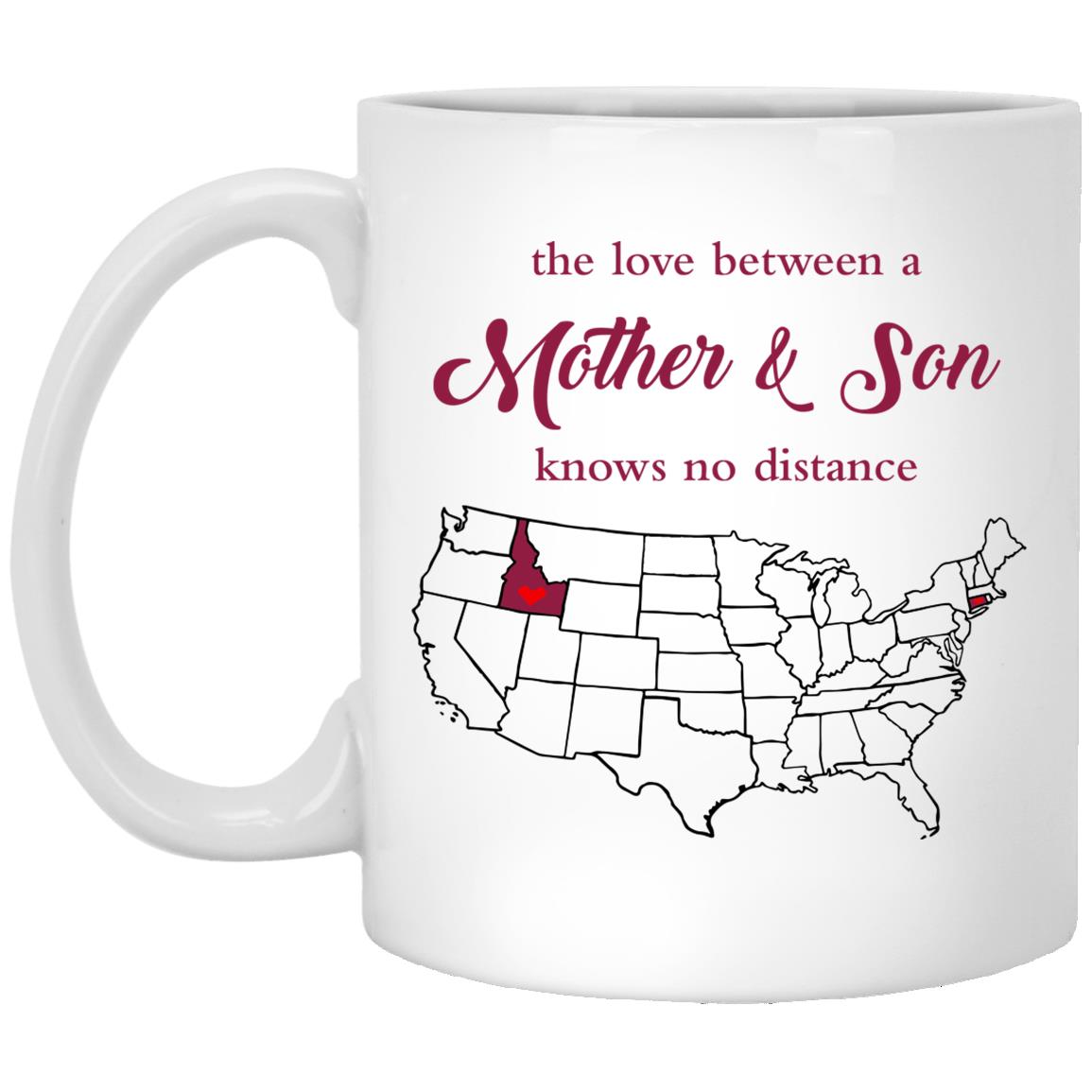 Connecticut Idaho The Love Between Mother And Son Mug - Mug Teezalo