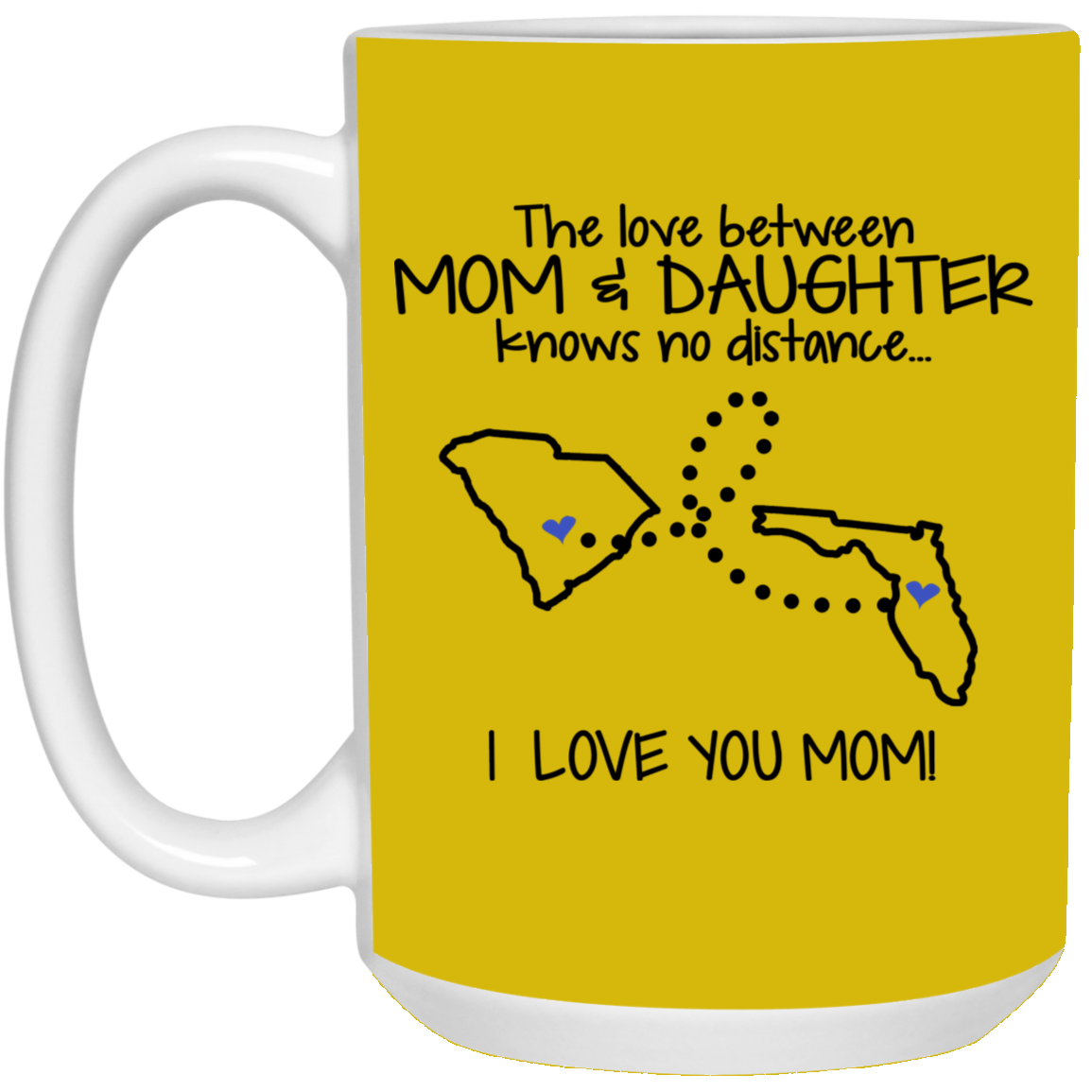 Florida South Carolina The Love Between Mom And Daughter Mug - Mug Teezalo