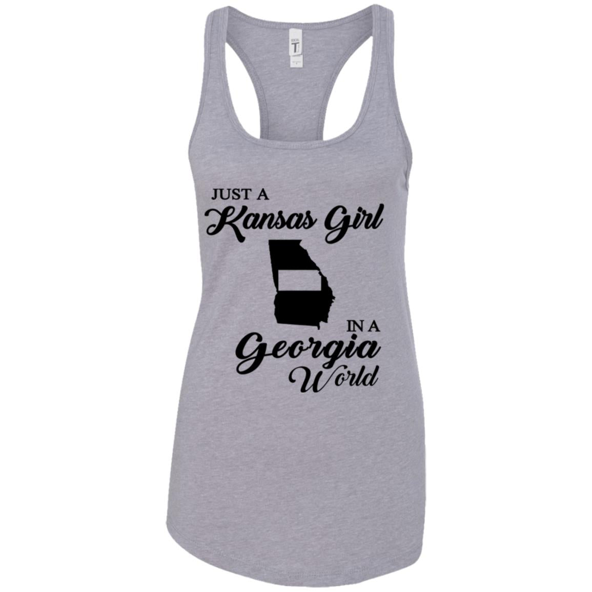 Just A Kansas Girl In A Georgia World T-Shirt - T-shirt Teezalo