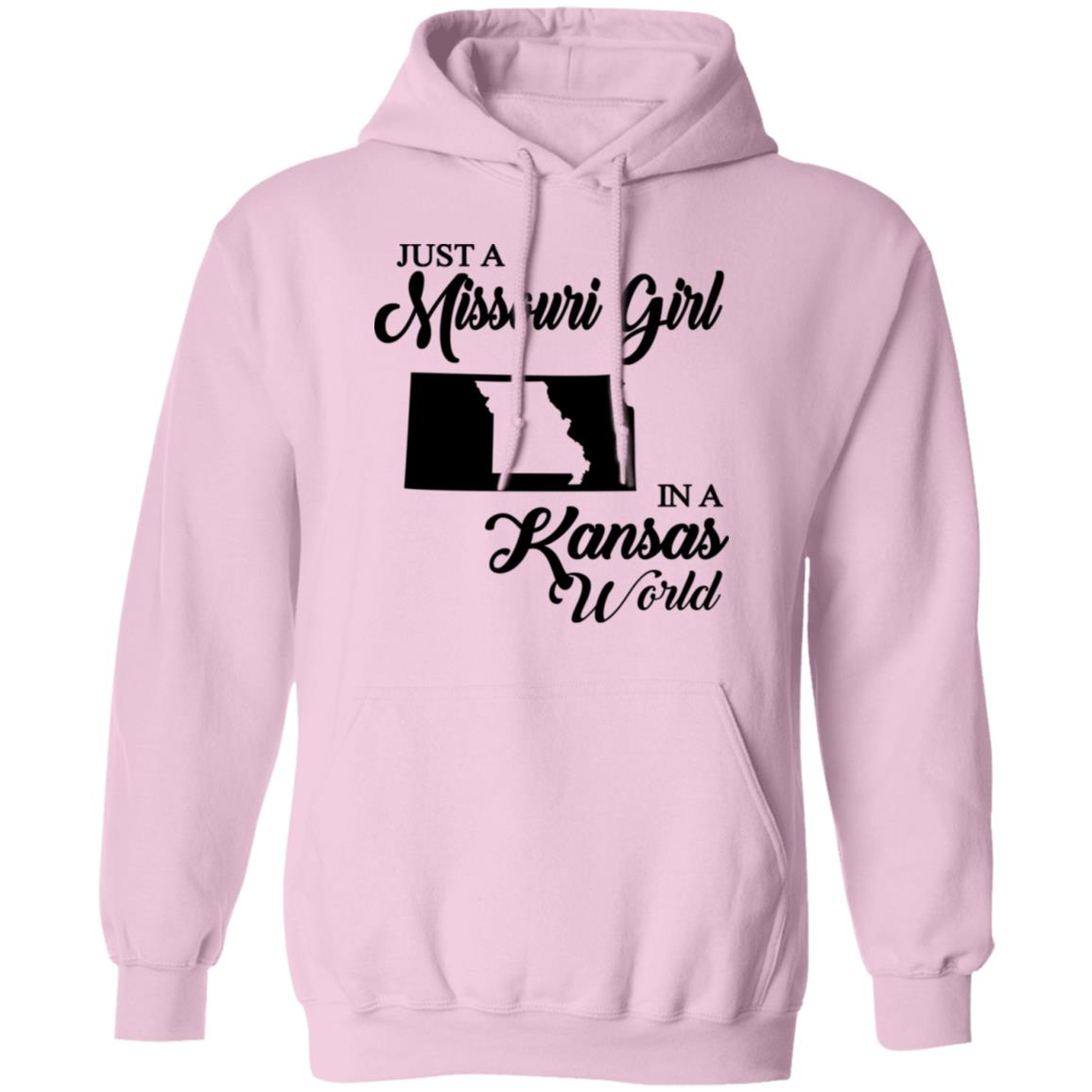 Just A Missouri Girl In A Kansas World T-Shirt - T-shirt Teezalo