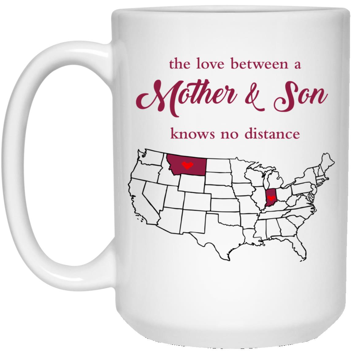 Montana Indiana The Love Between Mother And Son Mug - Mug Teezalo