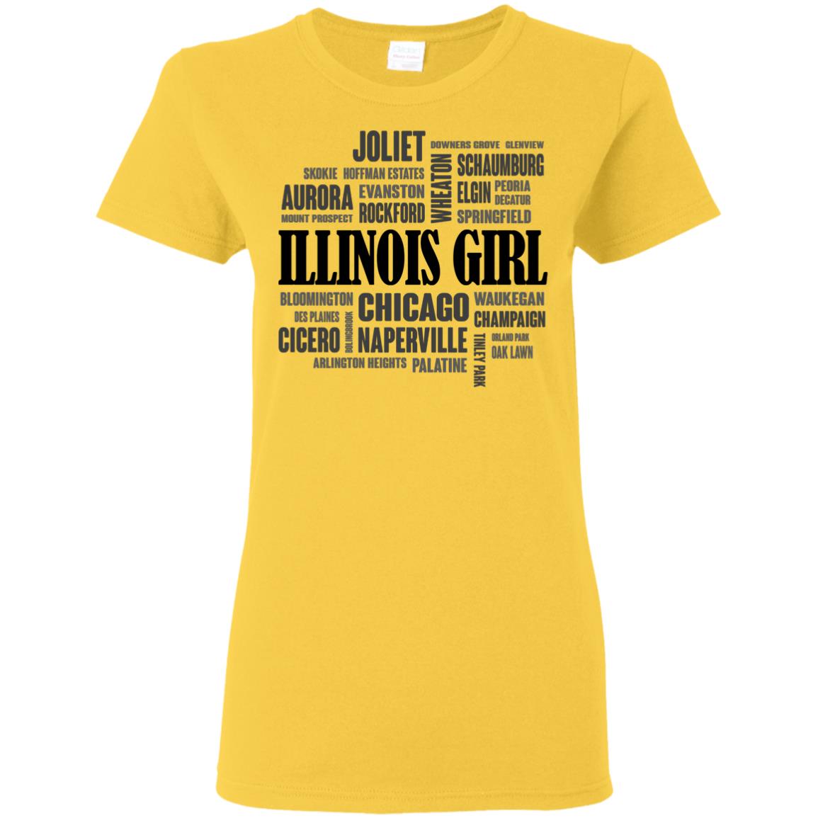 Illinois City Girl Hoodie - Hoodie Teezalo