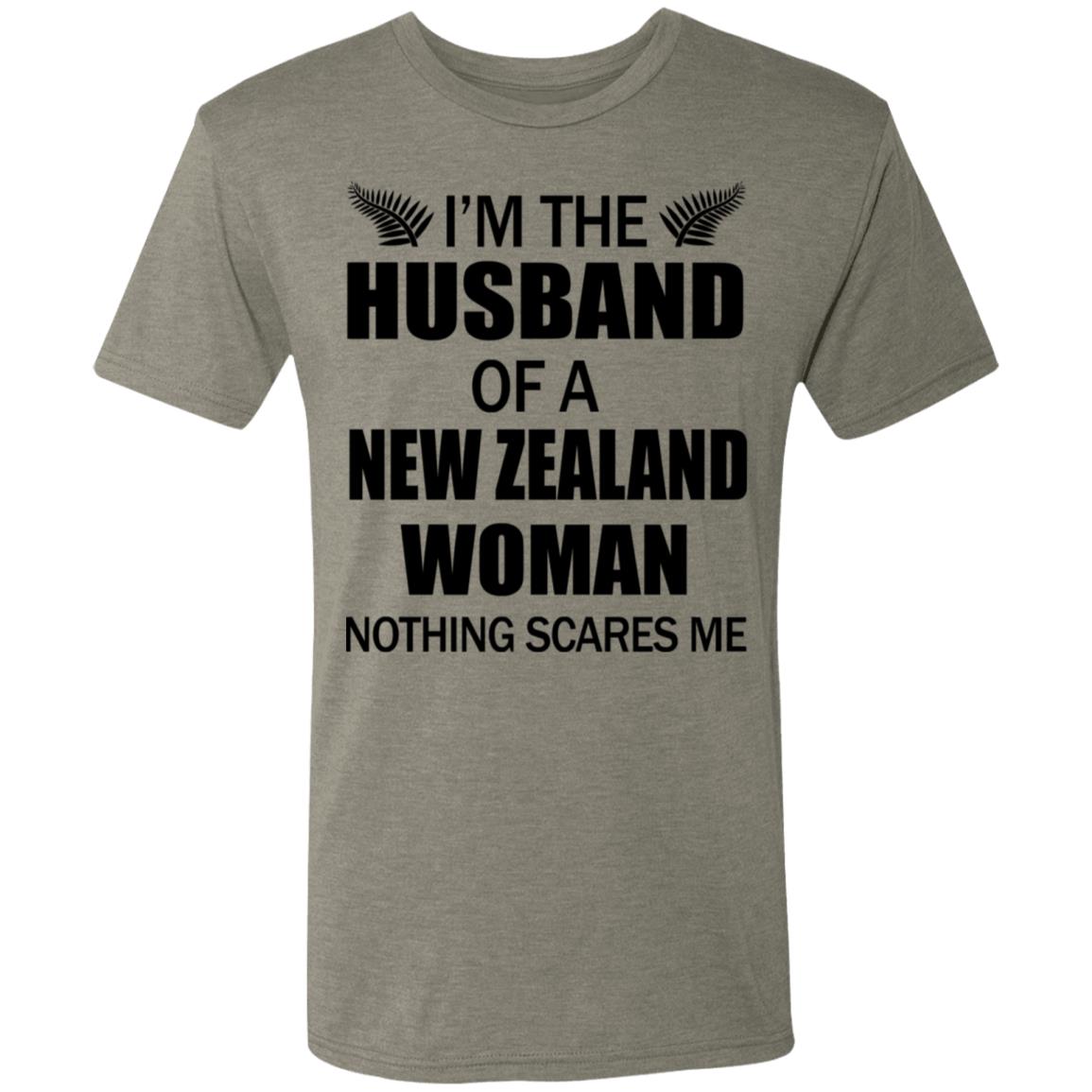 I'm The Husband Of A New Zealand Woman T-Shirt - T-shirt Teezalo