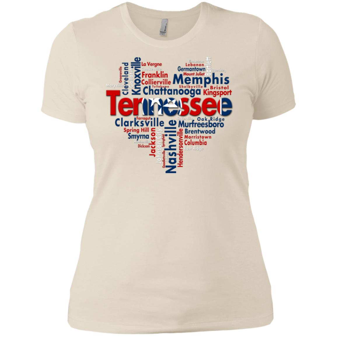 Tennessee City Heart T Shirt - T-shirt Teezalo