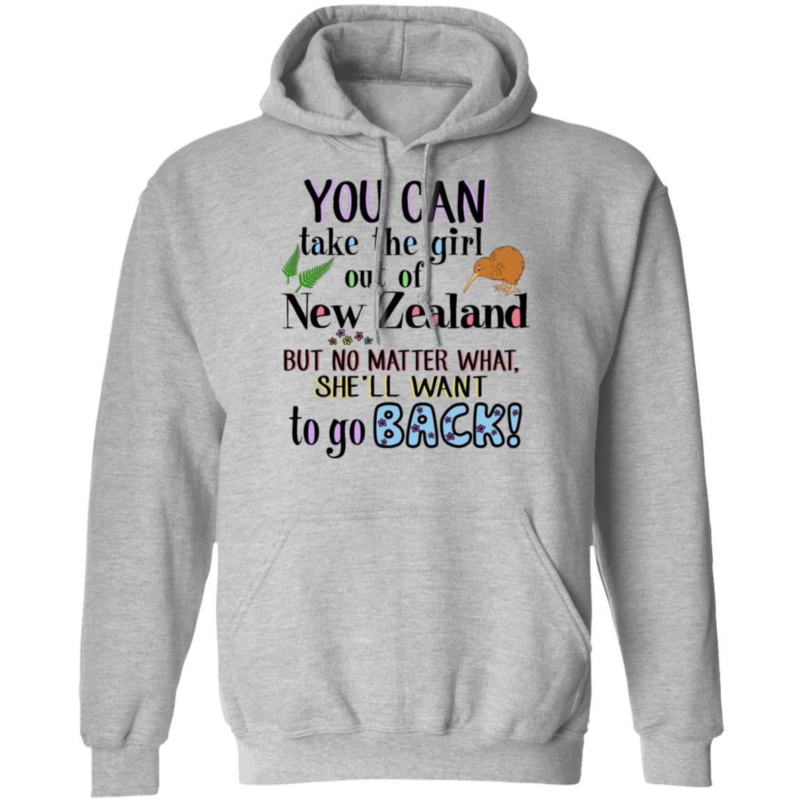 You Can Take The Girl Out Of New Zealand T-Shirt - T-shirt Teezalo