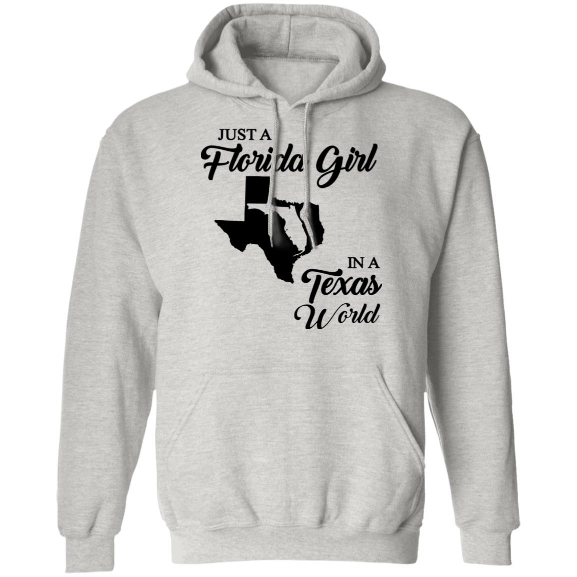 Just A Florida Girl In A Texas World T-Shirt - T-Shirt Teezalo