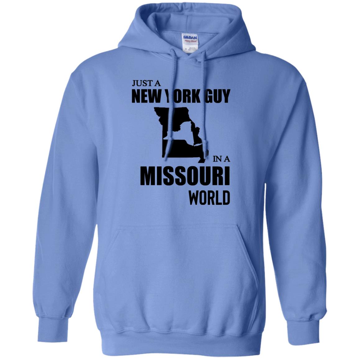 Just A New York Guy In A Missouri World T-Shirt - T-shirt Teezalo