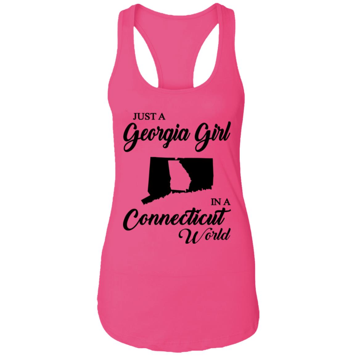 Just A Georgia Girl In A Connecticut World T-Shirt - T-Shirt Teezalo