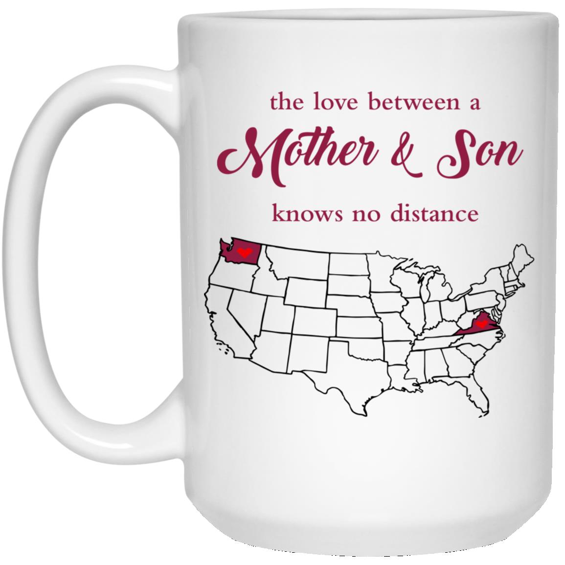 Virginia Washington The Love Between Mother And Son Mug - Mug Teezalo