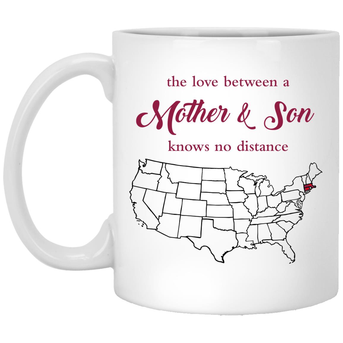 Connecticut Massachusetts The Love Between Mother And Son Mug - Mug Teezalo