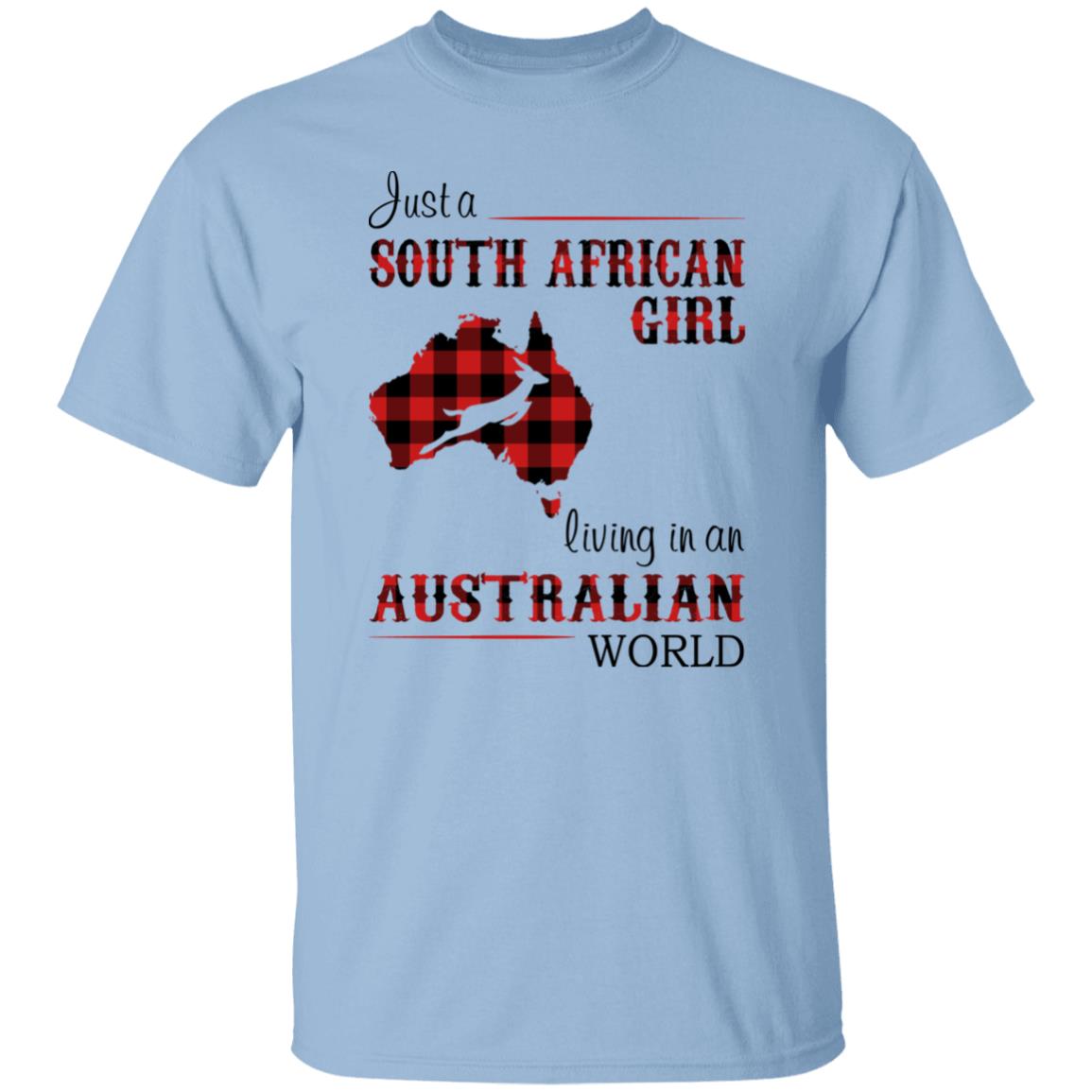 South African Girl Living In Australian World T-Shirt - T-shirt Teezalo