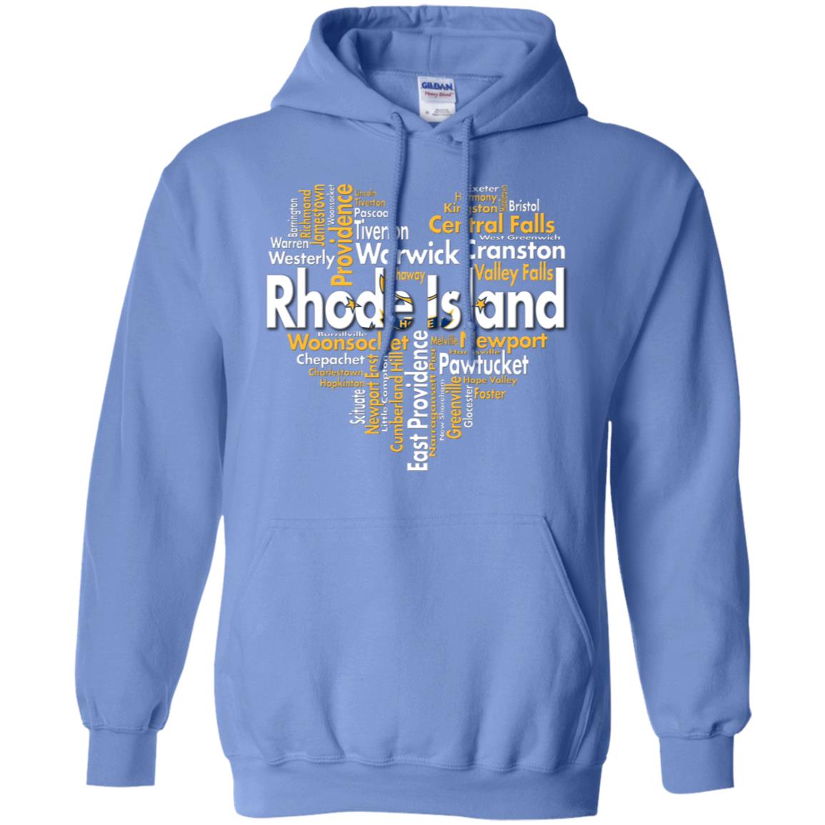 Rhode Island City Heart T-Shirt - T-shirt Teezalo