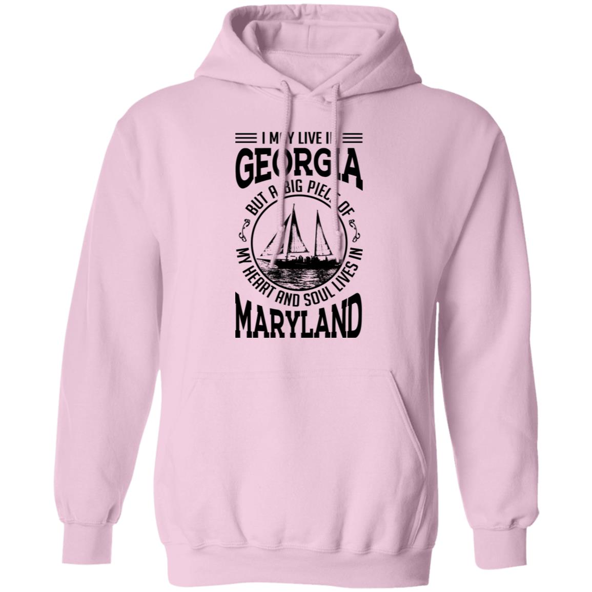 Live In Georgia My Soul Lives In Maryland T-Shirt - T-shirt Teezalo