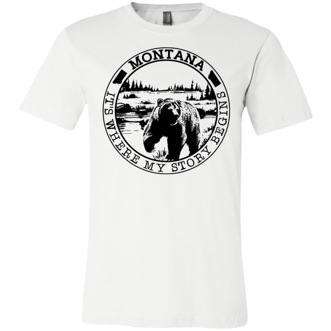 Montana It's Where My Story Begins T-Shirt - T-shirt Teezalo