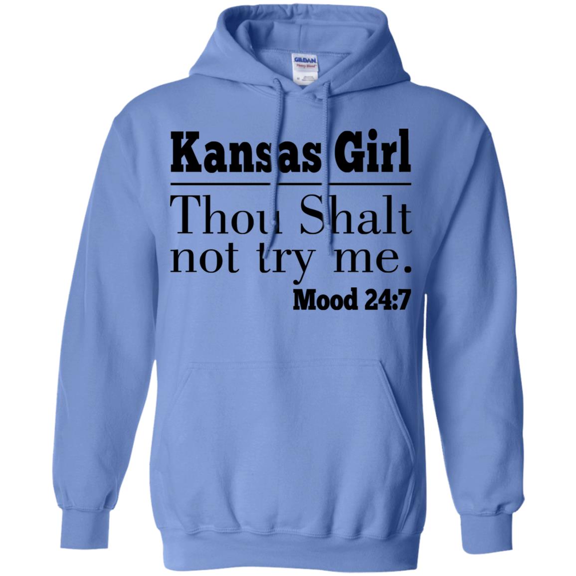 Kansas Girl Thou Shalt Not Try Me T-Shirt - T-shirt Teezalo