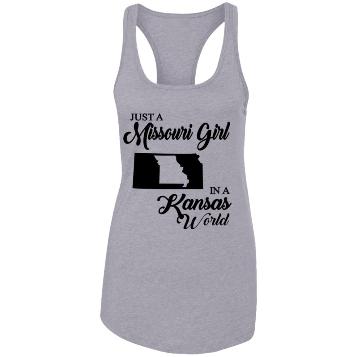 Just A Missouri Girl In A Kansas World T-Shirt - T-shirt Teezalo
