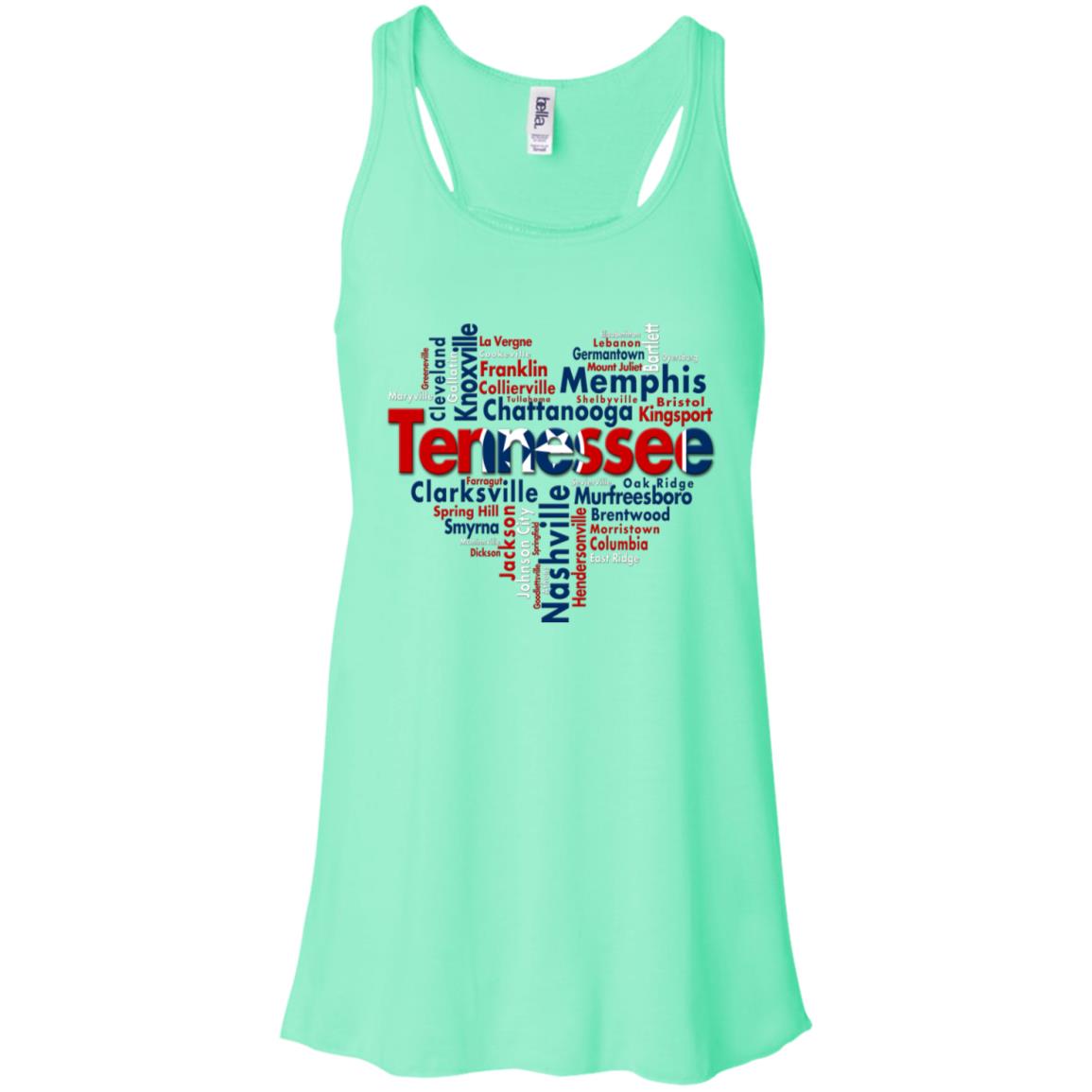 Tennessee City Heart T Shirt - T-shirt Teezalo