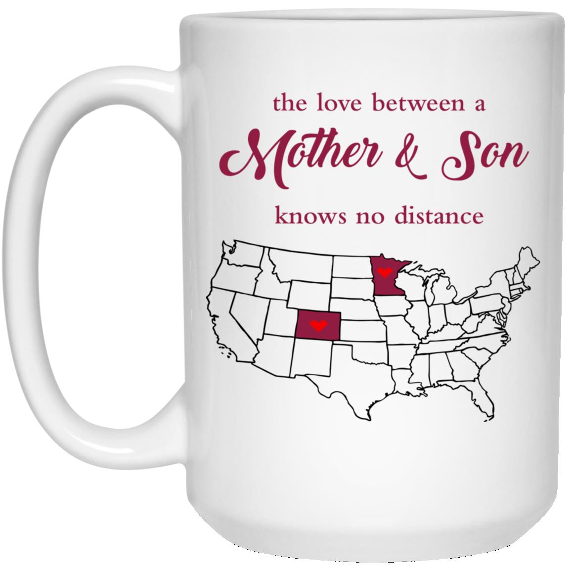 Colorado Minnesota The Love Between Mother And Son Mug - Mug Teezalo