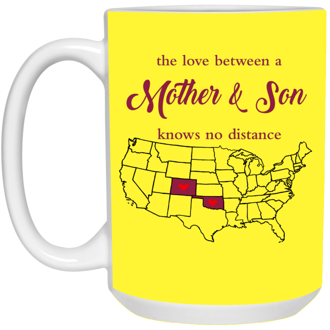 Colorado Oklahoma The Love Mother And Son Mug - Mug Teezalo