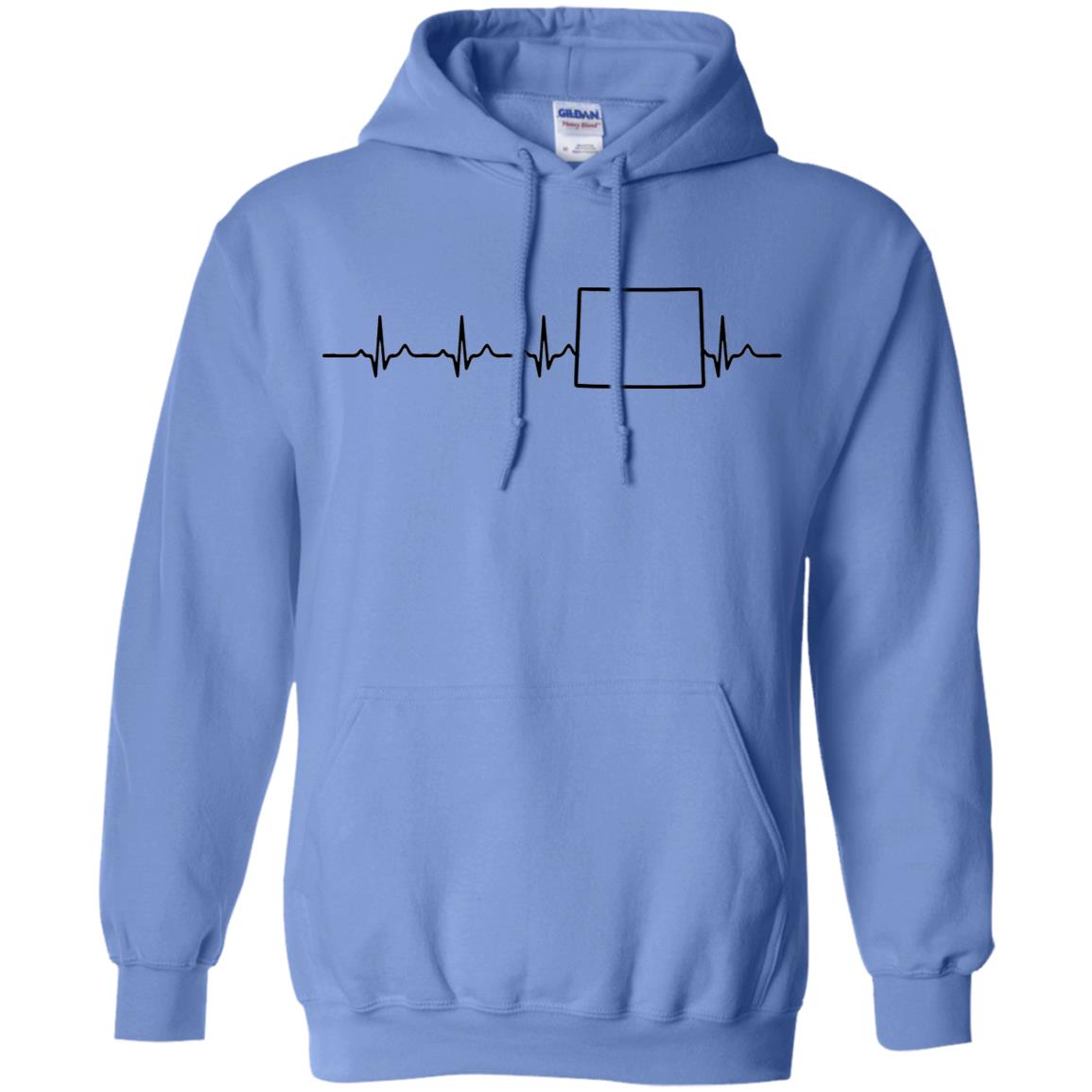 Wyoming Heartbeat Pullover Hoodie - Hoodie Teezalo