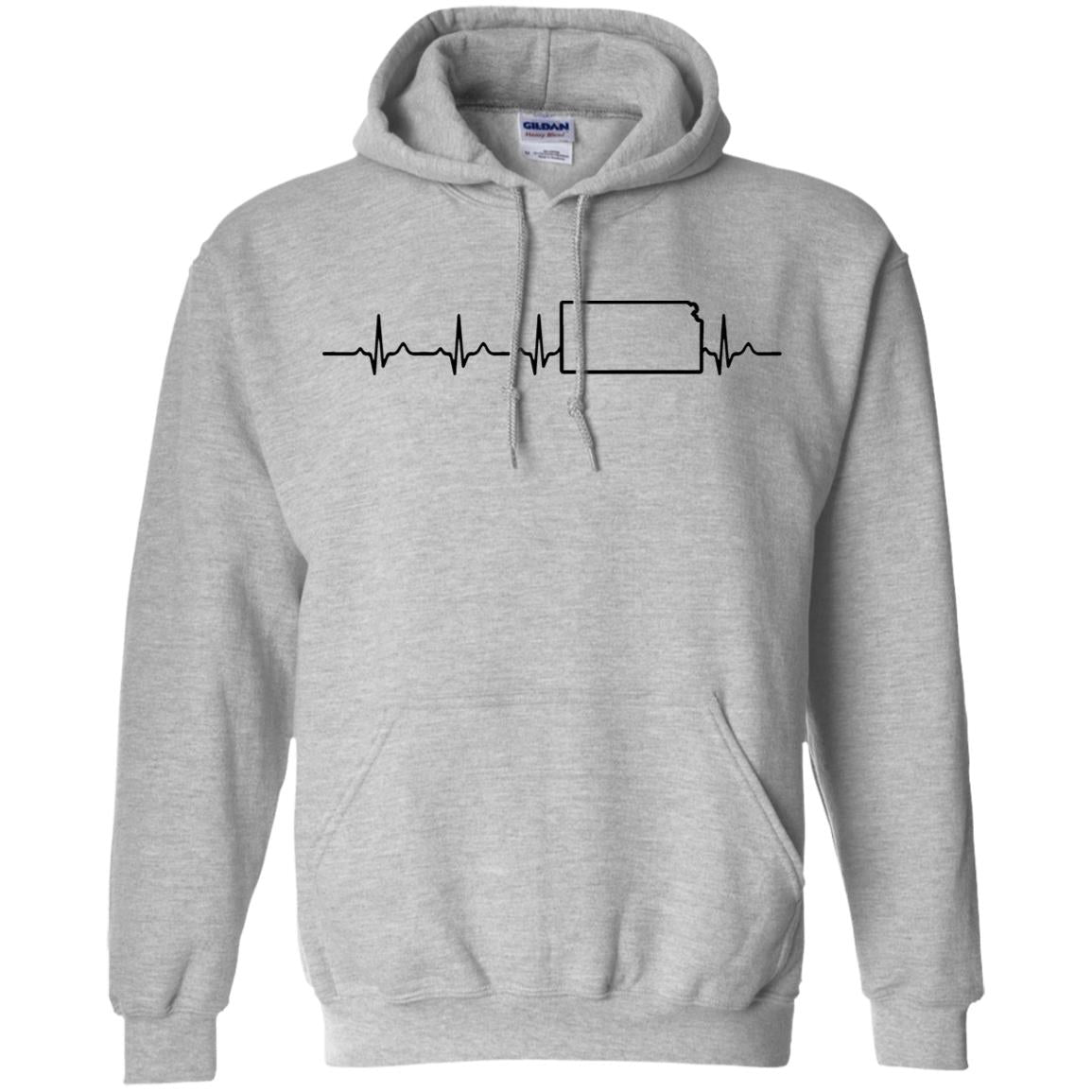 Kansas Heartbeat Hoodie - Hoodie Teezalo