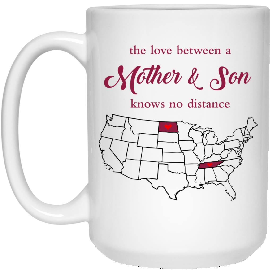 Tennessee North Dakota The Love Between Mother And Son Mug - Mug Teezalo