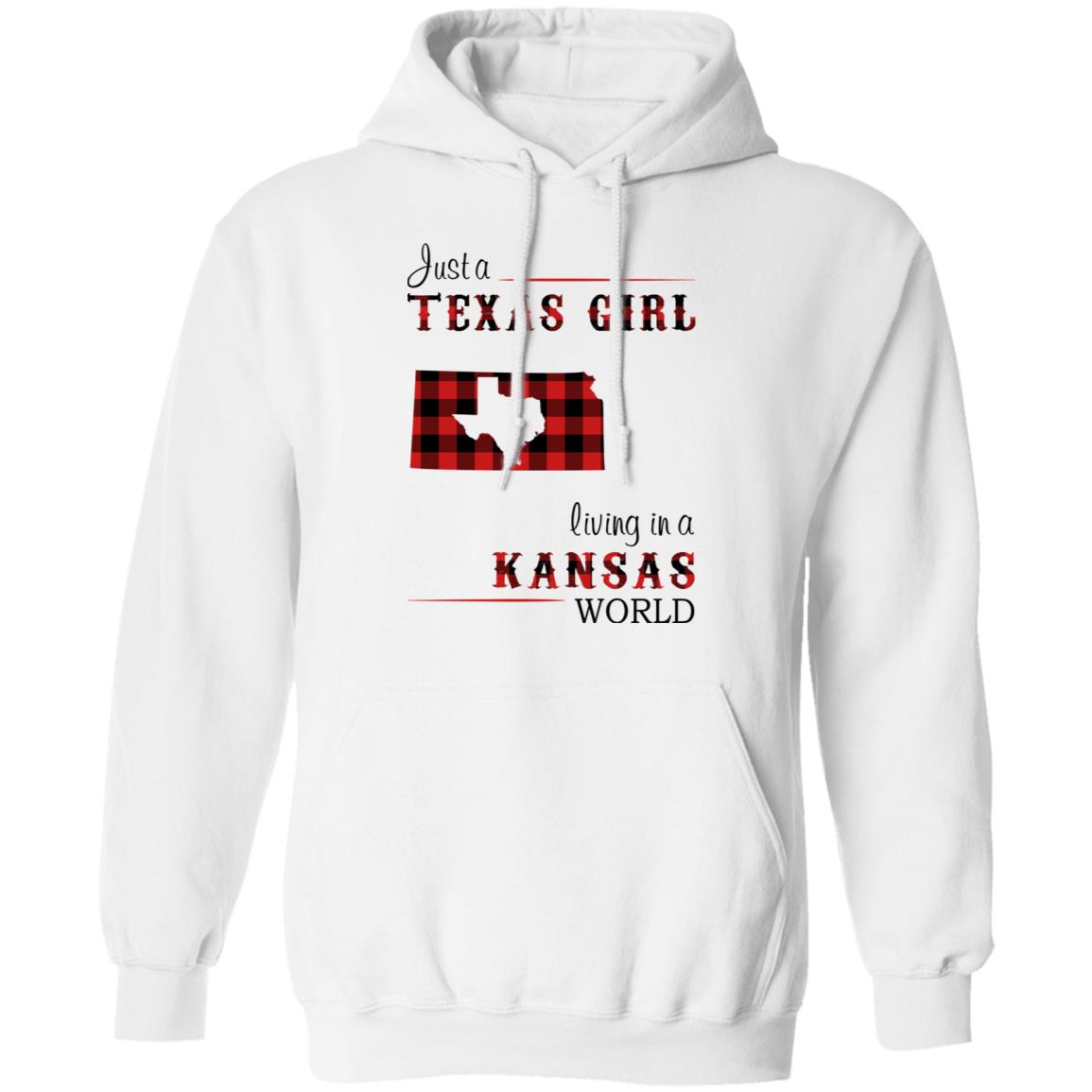 Just A Texas Girl Living In A Kansas World T- Shirt - T-shirt Teezalo