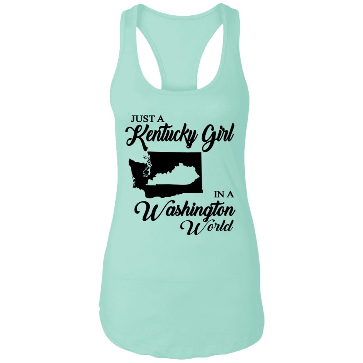 Just A Kentucky Girl In A Washington World T-Shirt - T-shirt Teezalo