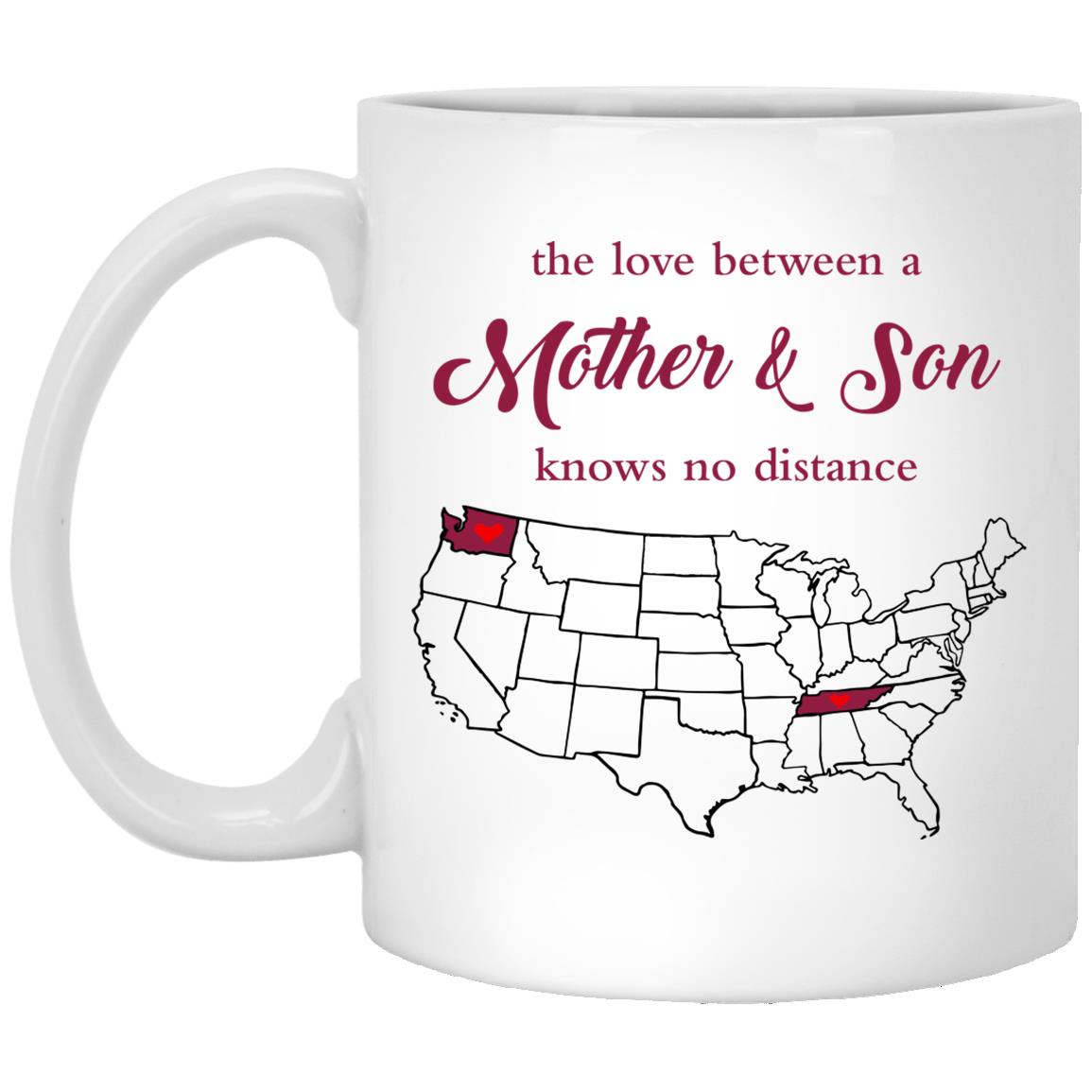 Tennessee Washington The Love Between Mother And Son Mug - Mug Teezalo