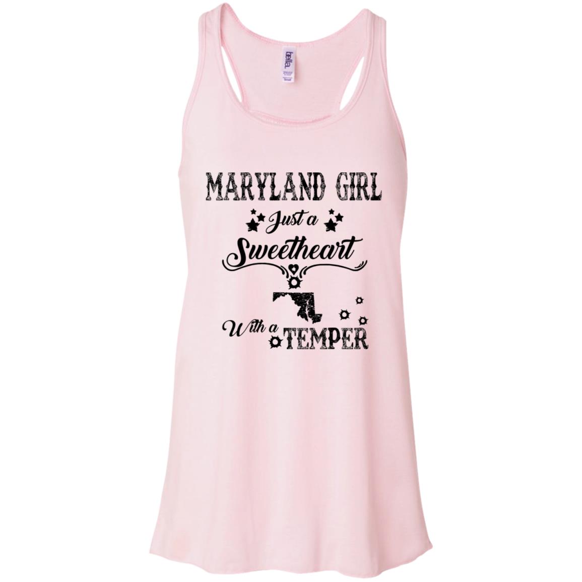 Maryland Girl Just Sweetheart With A Temper T-Shirt - T-shirt Teezalo