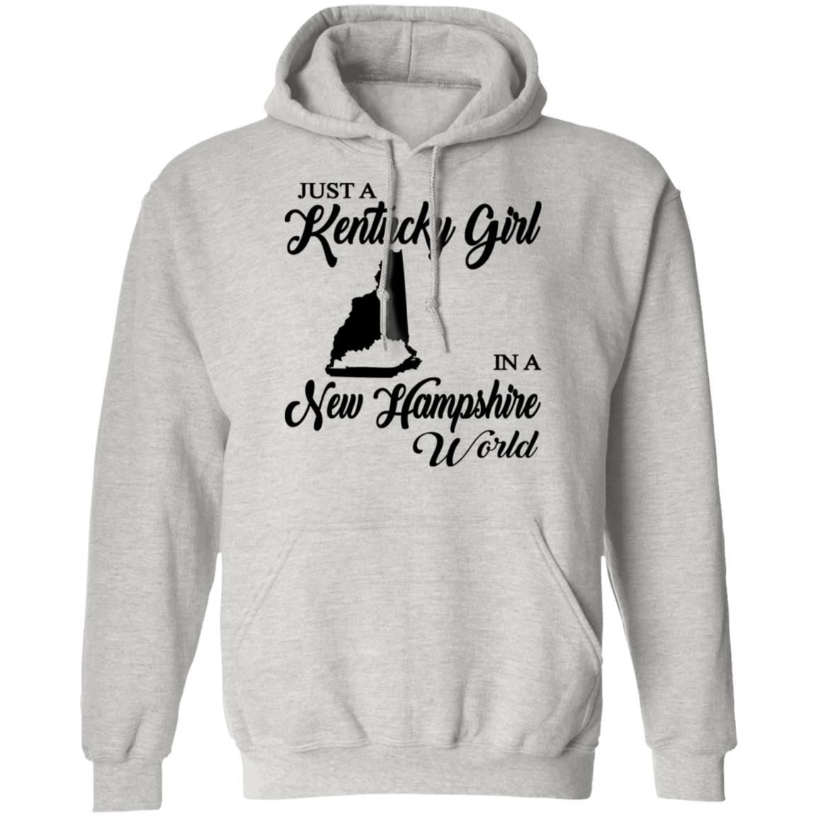 Just A Kentucky Girl In A New Hampshire World T-Shirt - T-shirt Teezalo