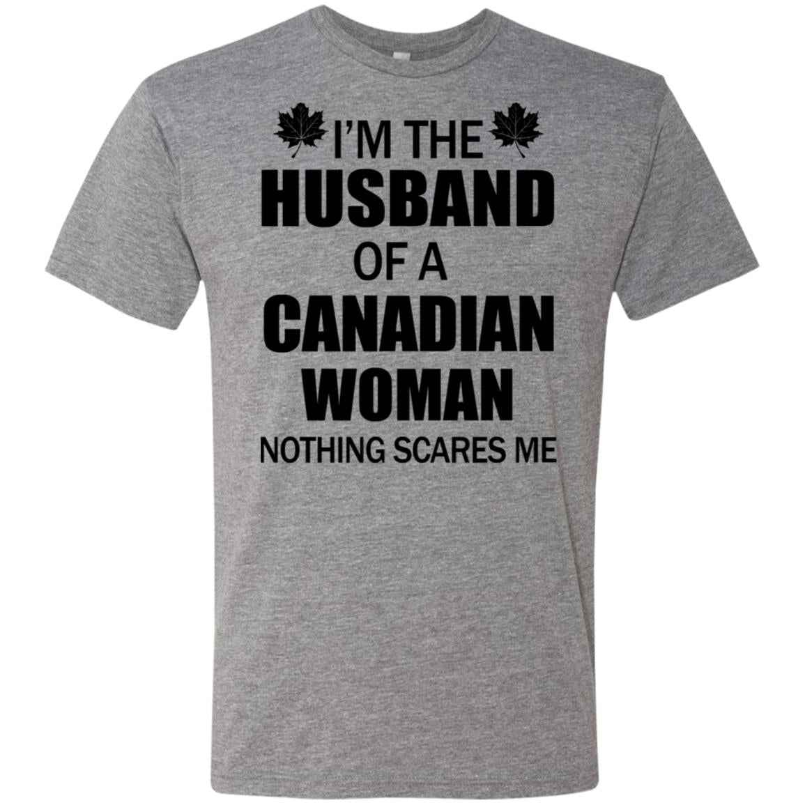 I&#39;m The Husband Of A Canadian Woman T-Shirt - T-shirt Teezalo