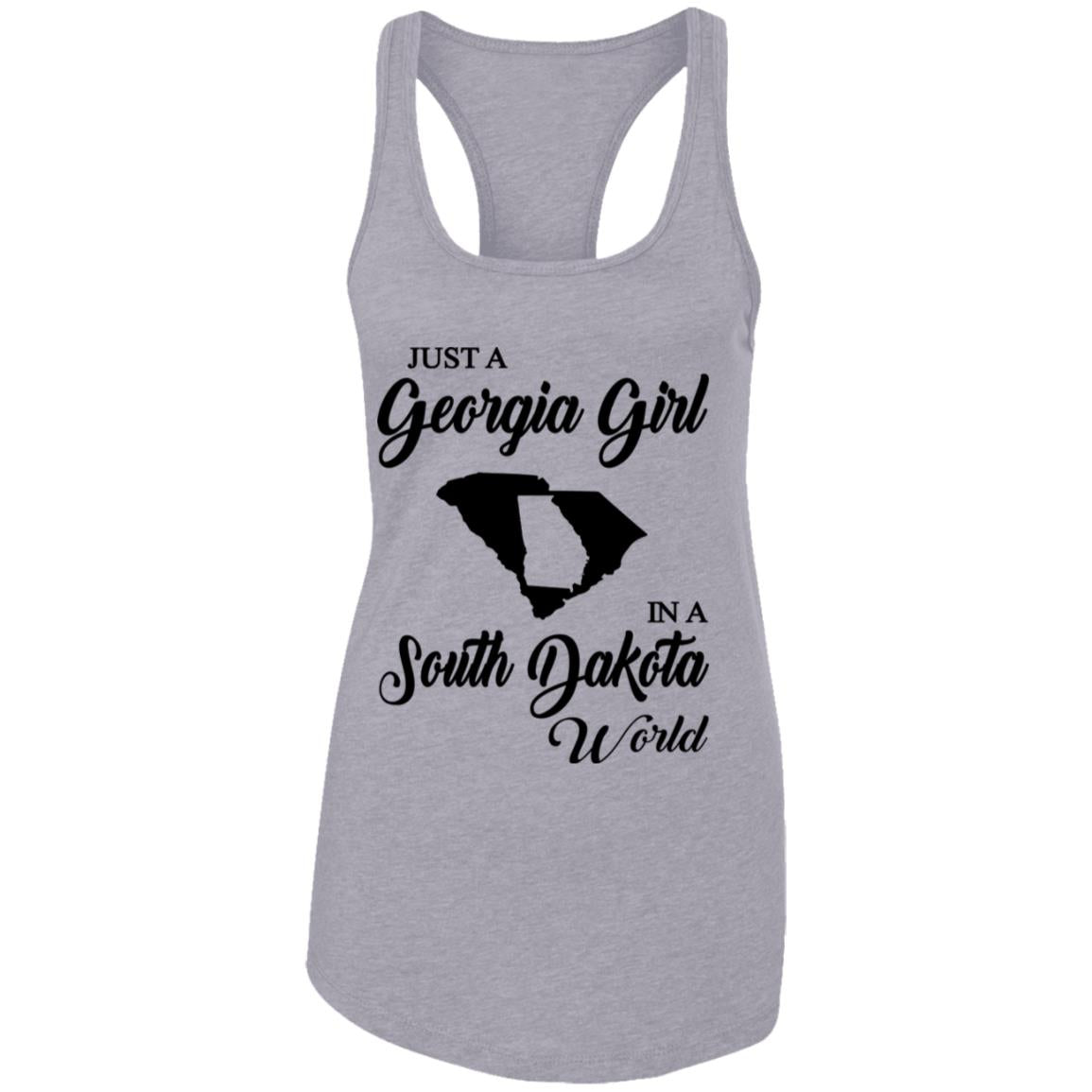 Just A Georgia Girl In A South Dakota World T-Shirt - T-Shirt Teezalo