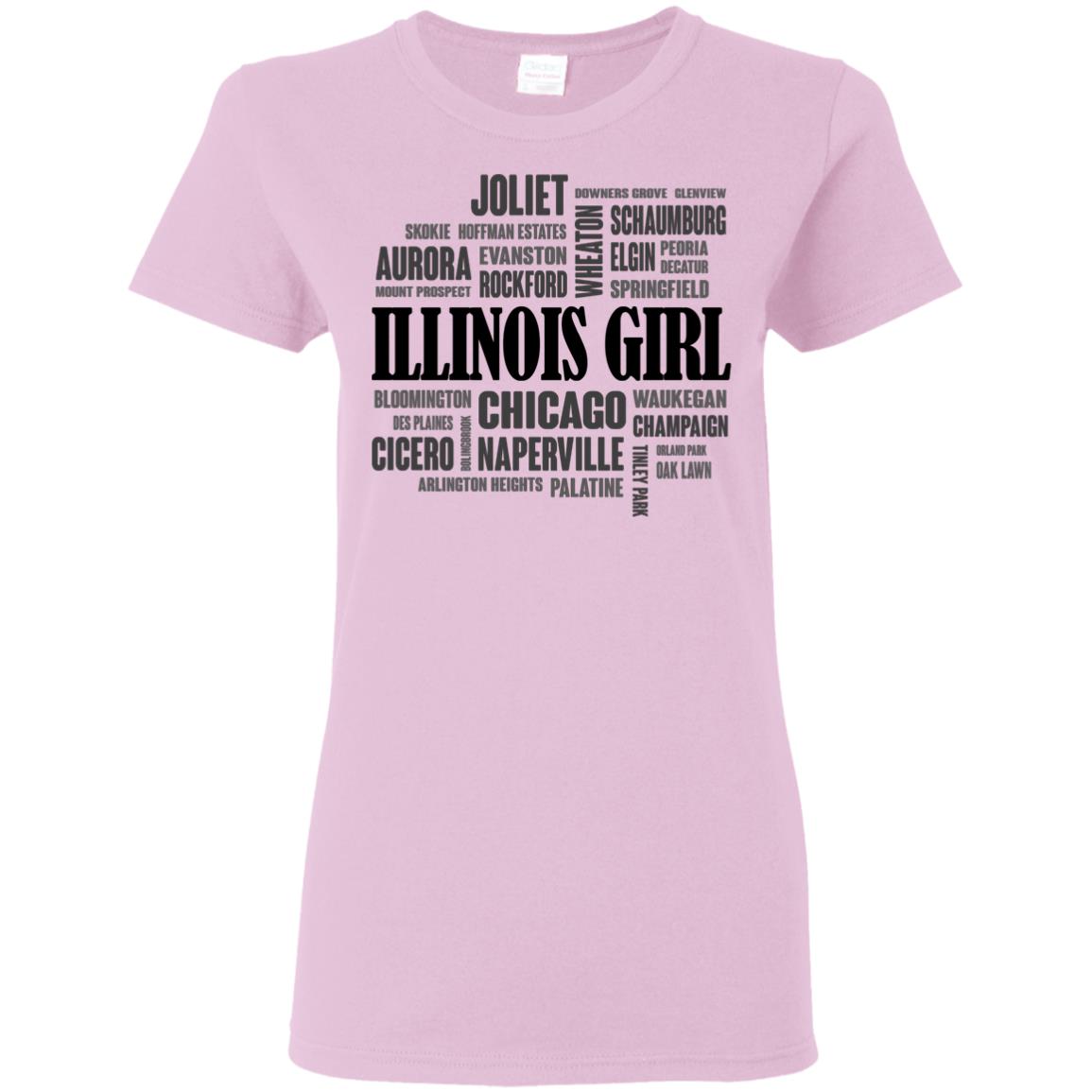 Illinois City Girl Hoodie - Hoodie Teezalo