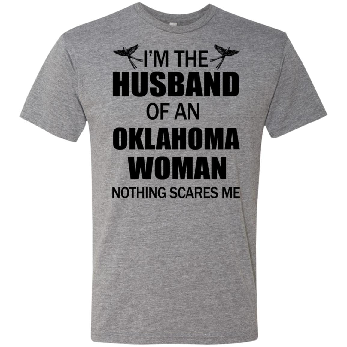 I&#39;m The Husband Of An Oklahoma Woman T Shirt - T-shirt Teezalo