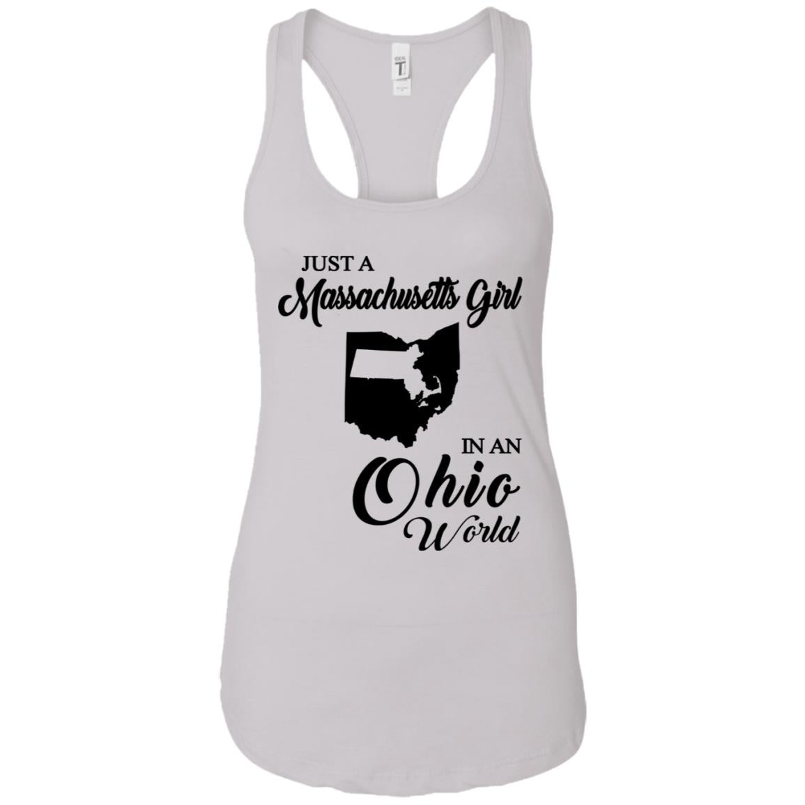 Just A Massachusetts Girl In An Ohio World T-shirt - T-shirt Teezalo