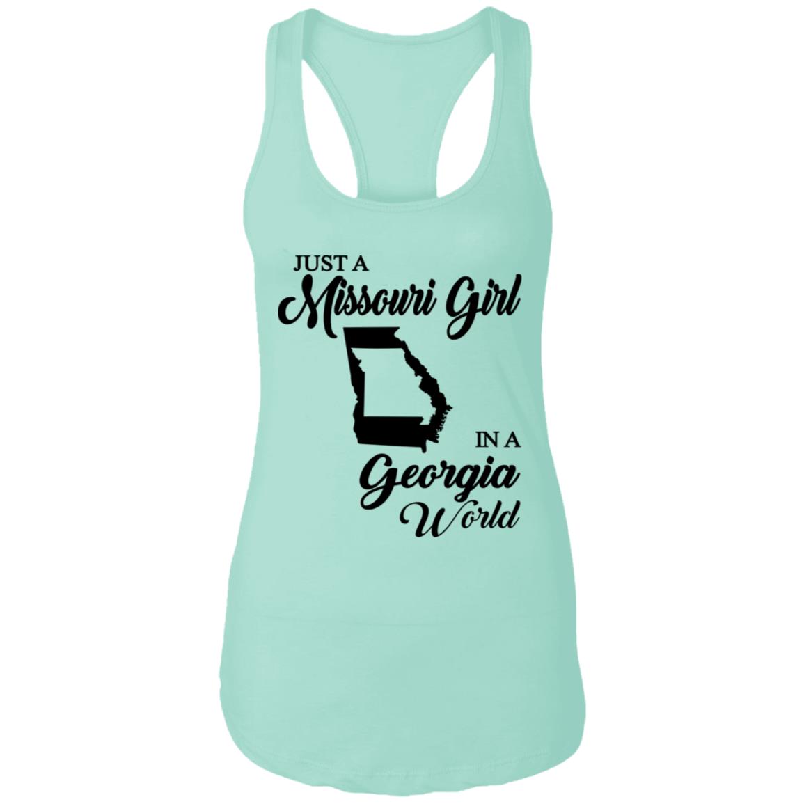 Just A Missouri Girl In A Georgia World T-Shirt - T-shirt Teezalo