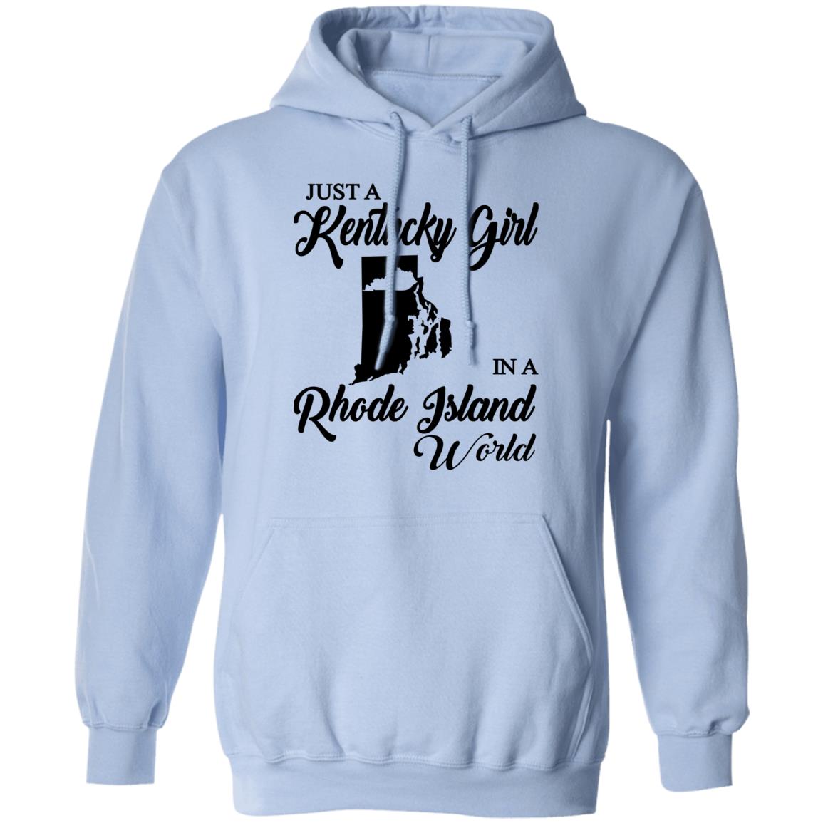 Just A Kentucky Girl In A Rhode Island World T-Shirt - T-shirt Teezalo