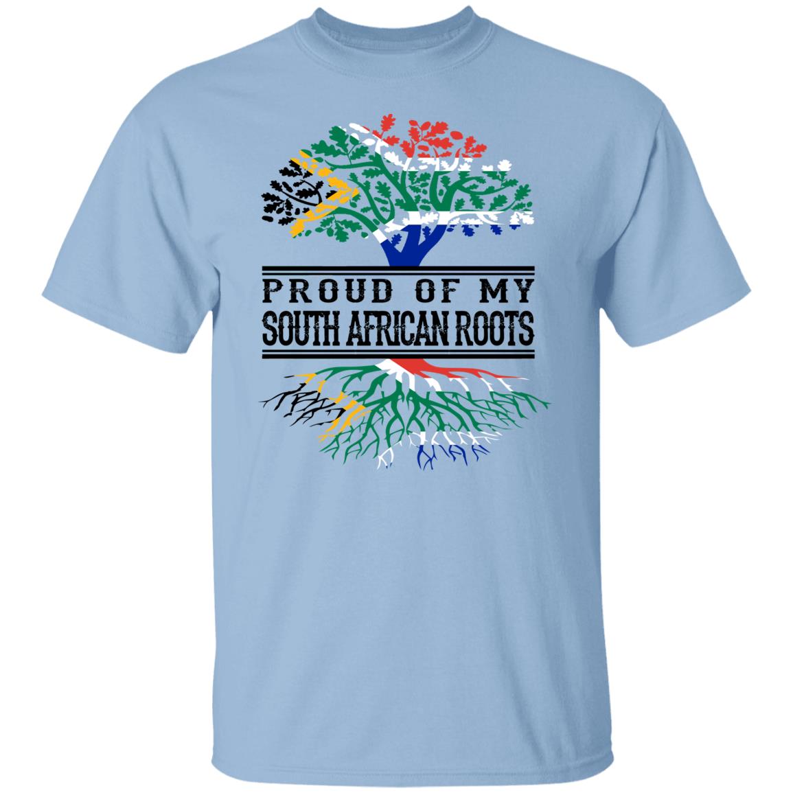 Proud Of My South African Roots T-Shirt - T-shirt Teezalo