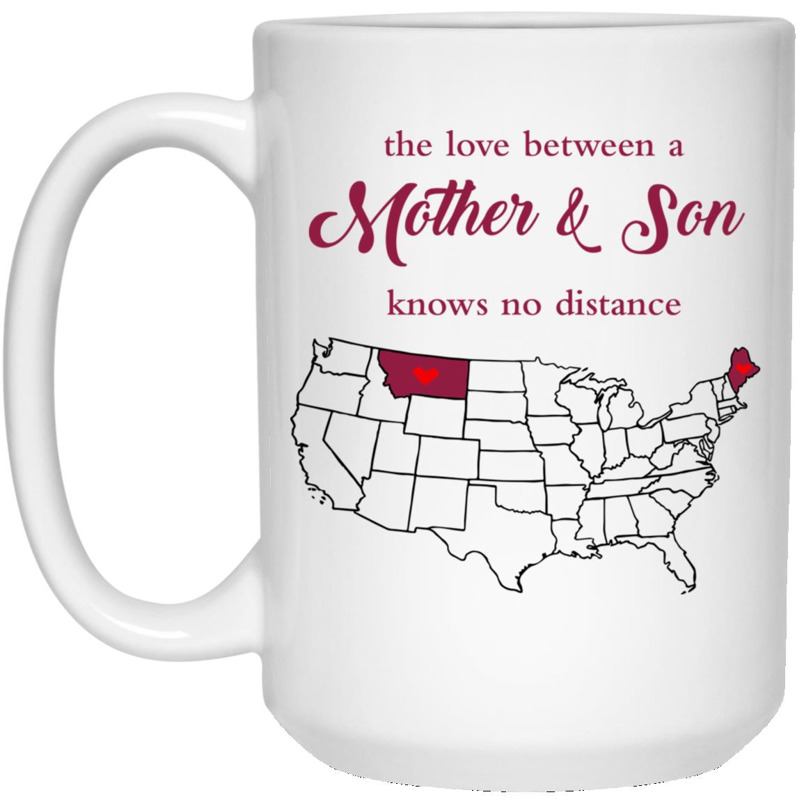 Montana Maine The Love Between Mother And Son Mug - Mug Teezalo