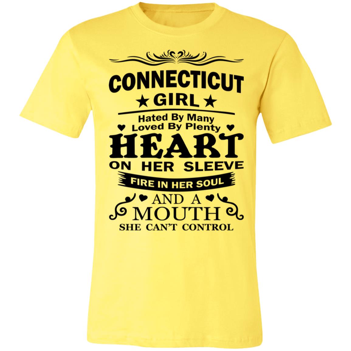 Connecticut Girl Hated By Many Loved By Plenty Hoodie - Hoodie Teezalo