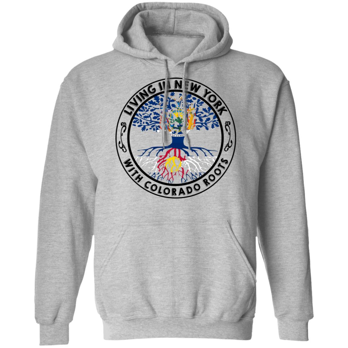 Living In New York With Colorado Roots Hoodie - Hoodie Teezalo