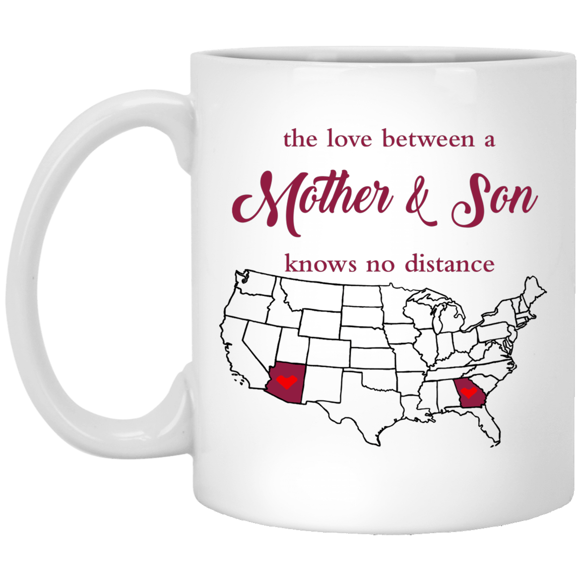 Georgia Nevada The Love Between Mother And Son Mug - Mug Teezalo