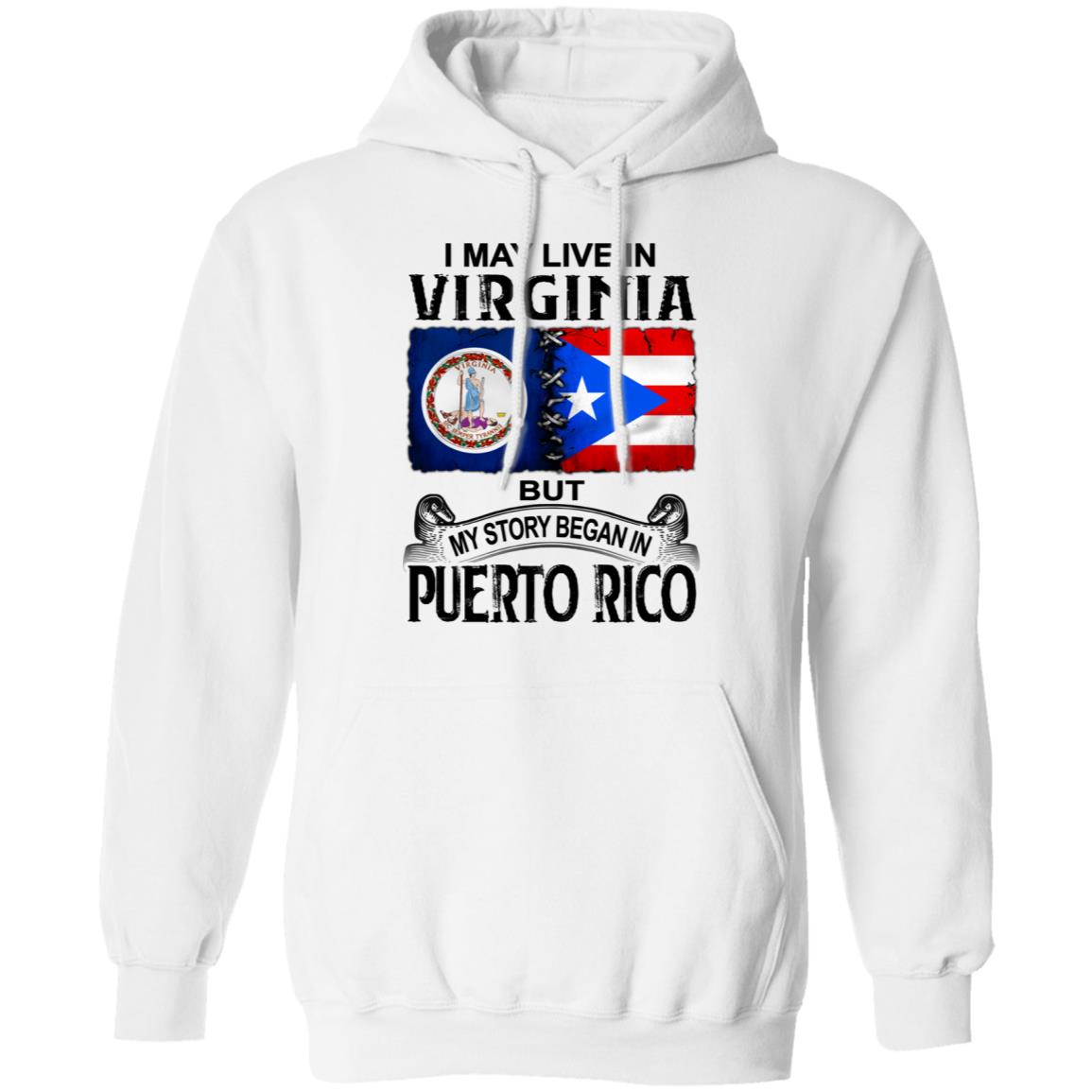 I Live In Virginia But My Story Began In Puerto Rico T Shirt - T-shirt Teezalo